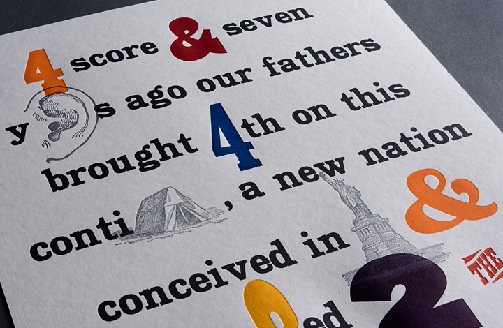 Four score and seven years ago our fathers brought forth on this continent... - 2