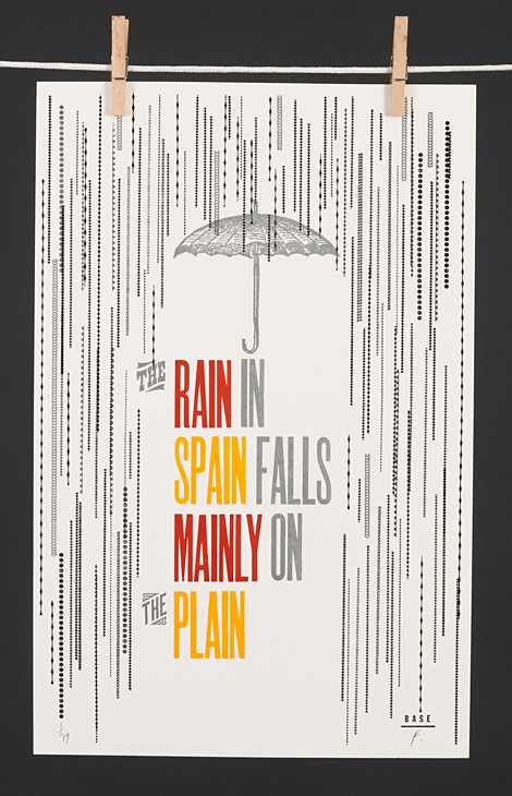 The rain in Spain falls mainly on the plain - 1