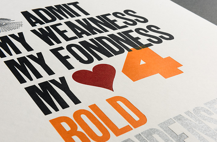 I admit my weakness, my fondness, my love for bold condensed sans serif typefaces - 2