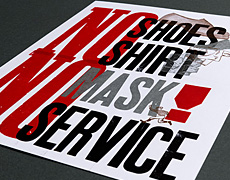 No mask no service