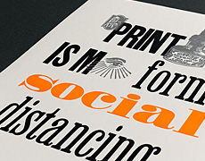Printing is social distancing