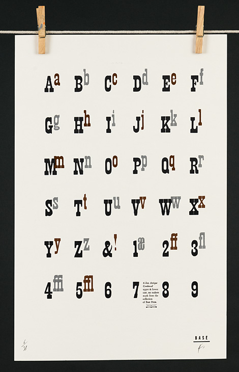 Type Specimen: Antique Condensed - 1