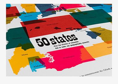 50 States Print Featured on New Ideas Website from Neenah Paper